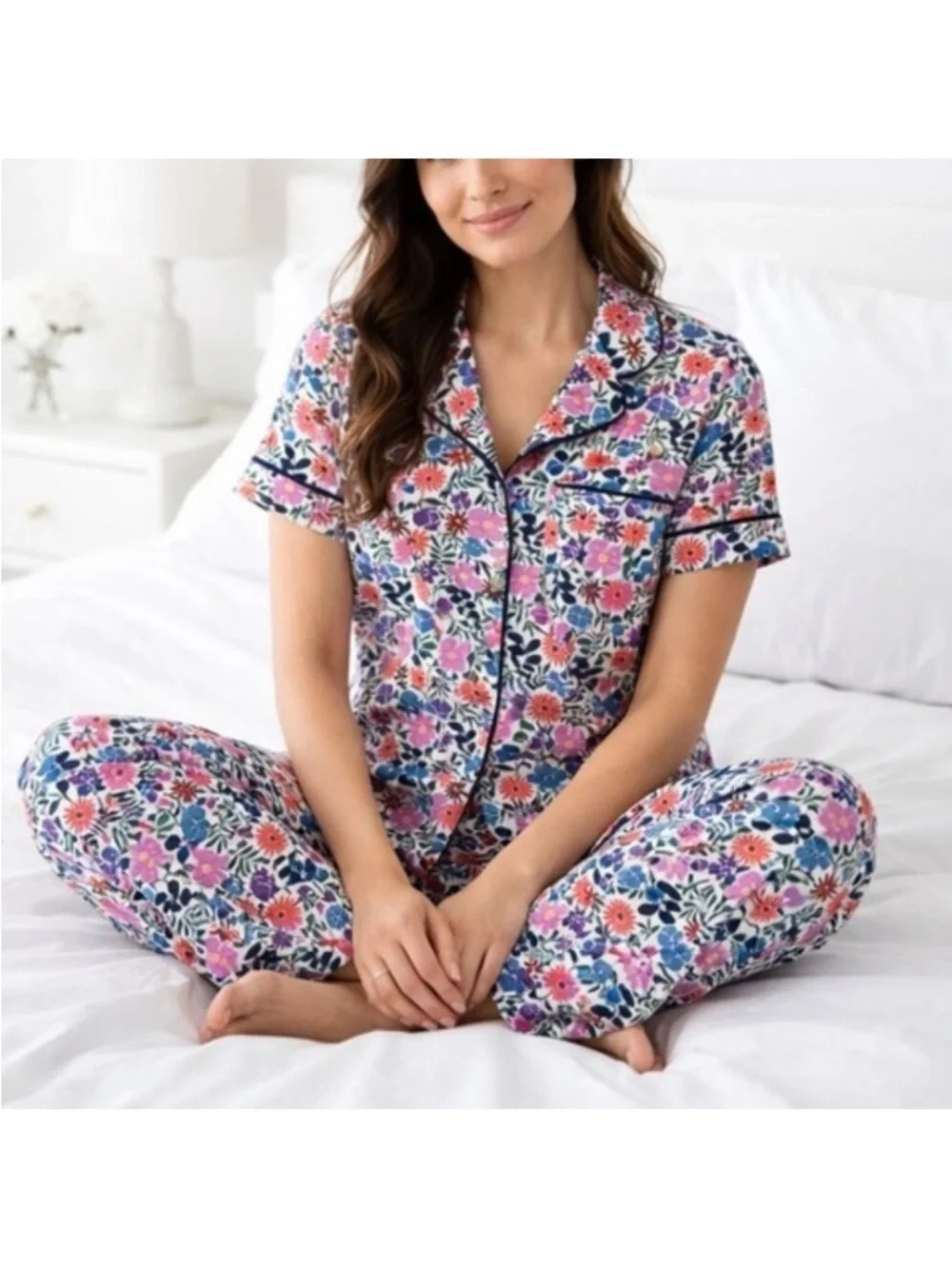 Kate Spade Antique Floral Pajama Set Sz S NWT
